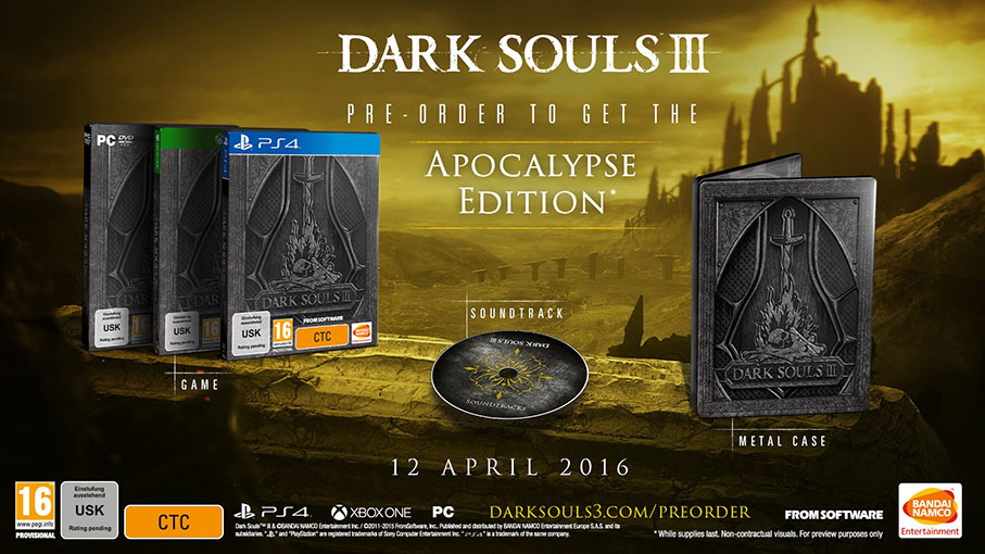 Dark Souls 3 Release Date Announced; Day Edition Confirmed