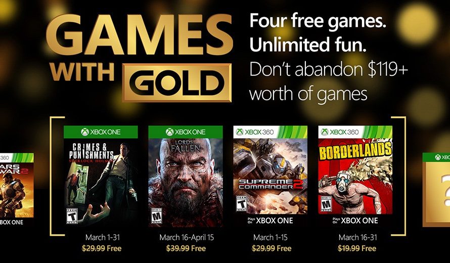 xbox gold games march