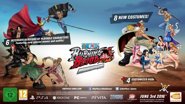 One Piece: Burning Blood digital pre-order bonus detailed