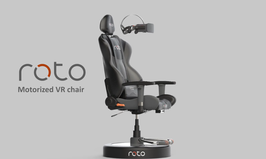 Roto VR Unveils Motorised Virtual Reality Chair Just Push Start