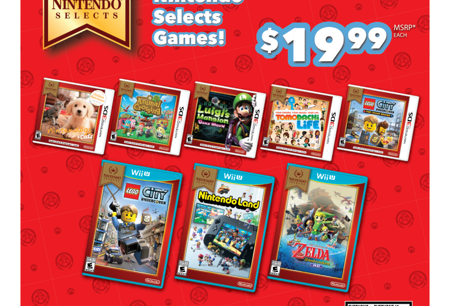 New Nintendo Selects For Wii U And 3ds Discounted To 19 99 Just Push Start