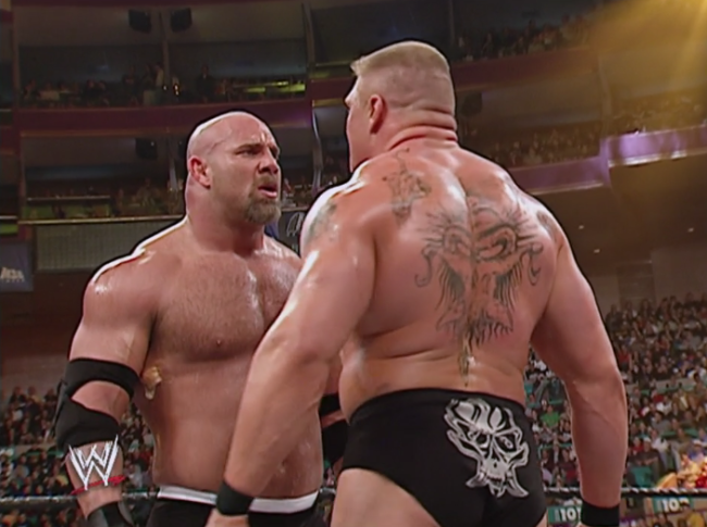 Brock Lesnar Challenges Goldberg In WWE 2K17 Video