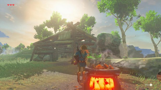 The Legend of Zelda: Breath of the Wild Video Looks At Link Cooking