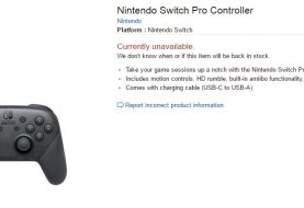 Nintendo Switch Pro Controller Already Sold Out At Amazon