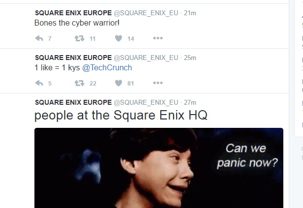Square Enix Europe And Just Cause Twitter Pages Have Been Hacked
