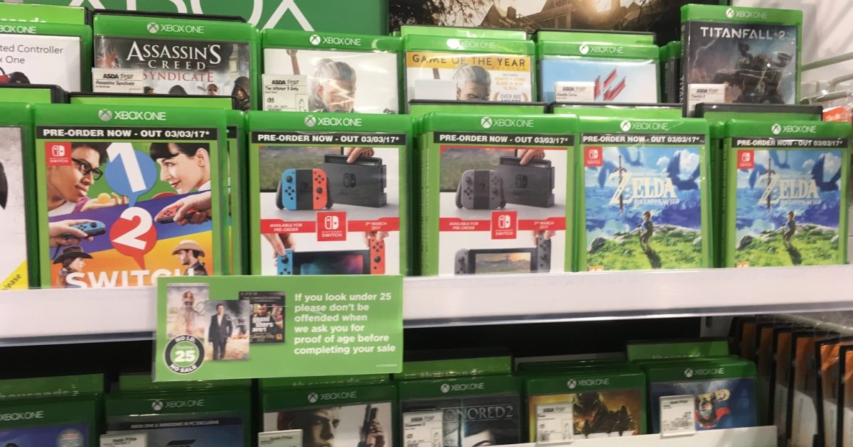 UK Retailer Hilariously Uses Xbox One Cases For Nintendo Switch Games