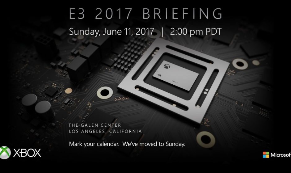 Microsoft Changes Its Xbox One E3 2017 Press Conference Date