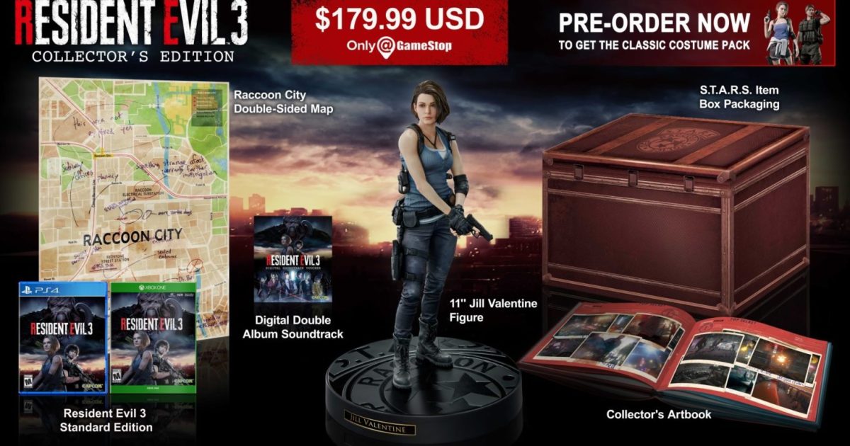Resident Evil 3 is Getting a $180 Collector’s Edition Exclusive to GameStop