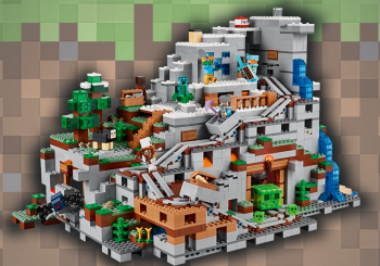 This Lego Minecraft Mountain Cave Is Really Huge