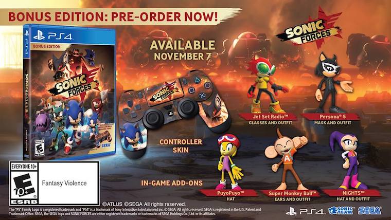 Sonic Forces Release Date And Bonus Pre-order Edition Speeds Out