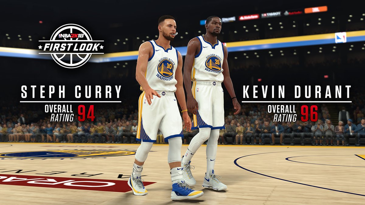 NBA 2K18 Player Ratings For Stephen Curry And Kevin Durant Revealed