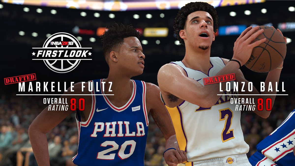 Lonzo Ball’s NBA 2K18 Player Rating Revealed