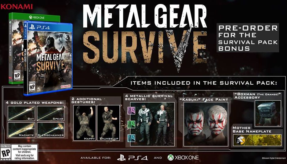 Metal Gear Survive Release Date Announced For North America And Europe