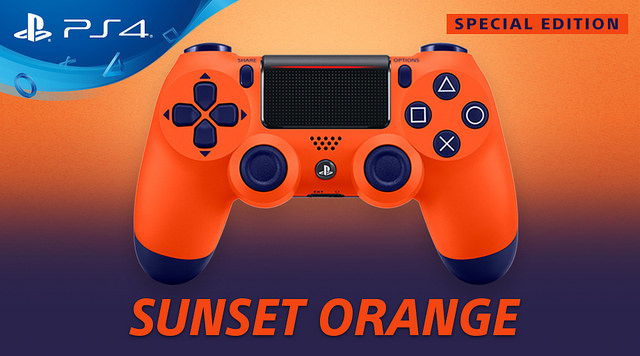 Sony Announces A New Sunset Orange Colored DualShock 4 Controller