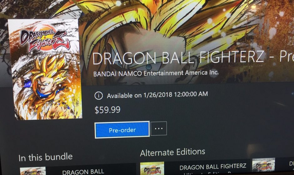 Xbox Store Shows Western Release Date For Dragon Ball FighterZ