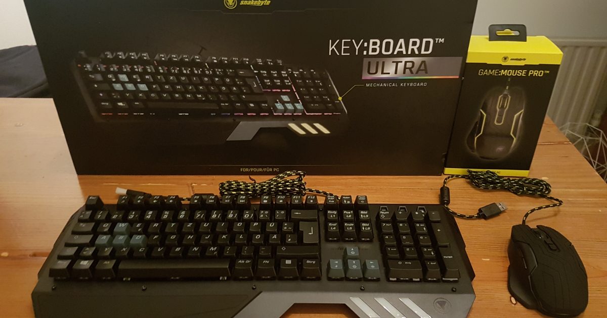 Snakebyte PC Peripherals Review – Key:Board Ultra & Game:Mouse Pro