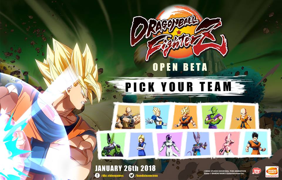 Bandai Namco Reveals Playable Characters In Free Dragon Ball FighterZ Open Beta Demo