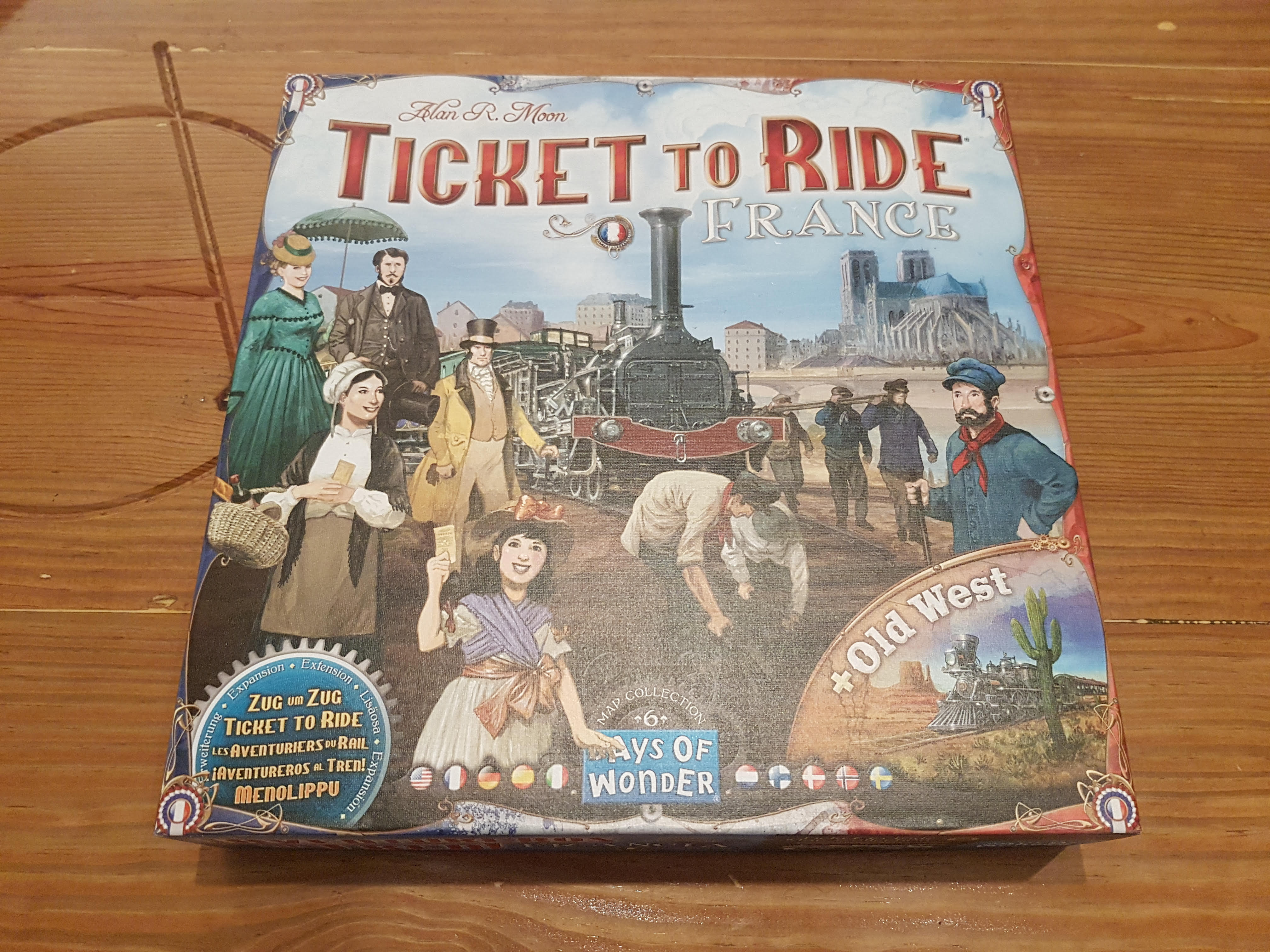  Ticket to Ride France + Old West Board Game EXPANSION