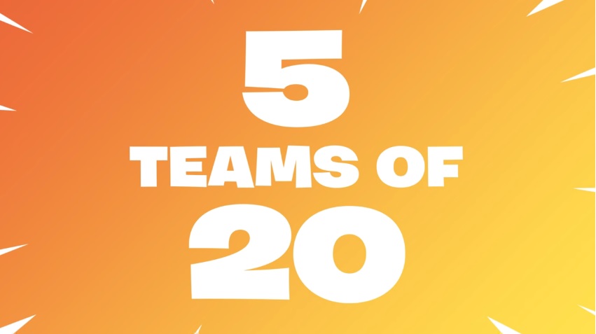 Fortnite Is Soon Going To Add A Five Team Mode Consisting Of 20 Players Each