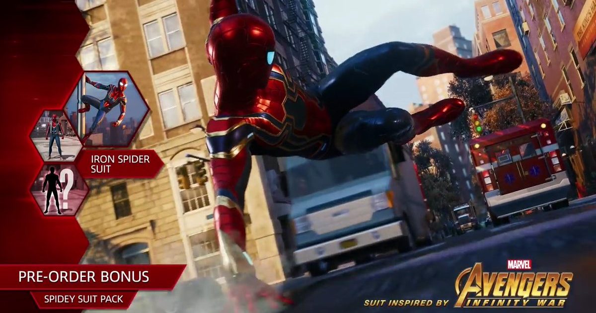 The Iron Spider Suit From Avengers: Infinity War Is In Marvel’s Spider-Man PS4