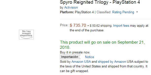 Spyro Remastered Trilogy Gets Leaked On Amazon Mexico