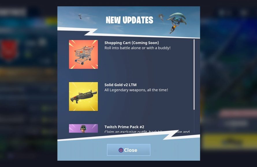Epic Games Now Adding Shopping Carts To Fortnite