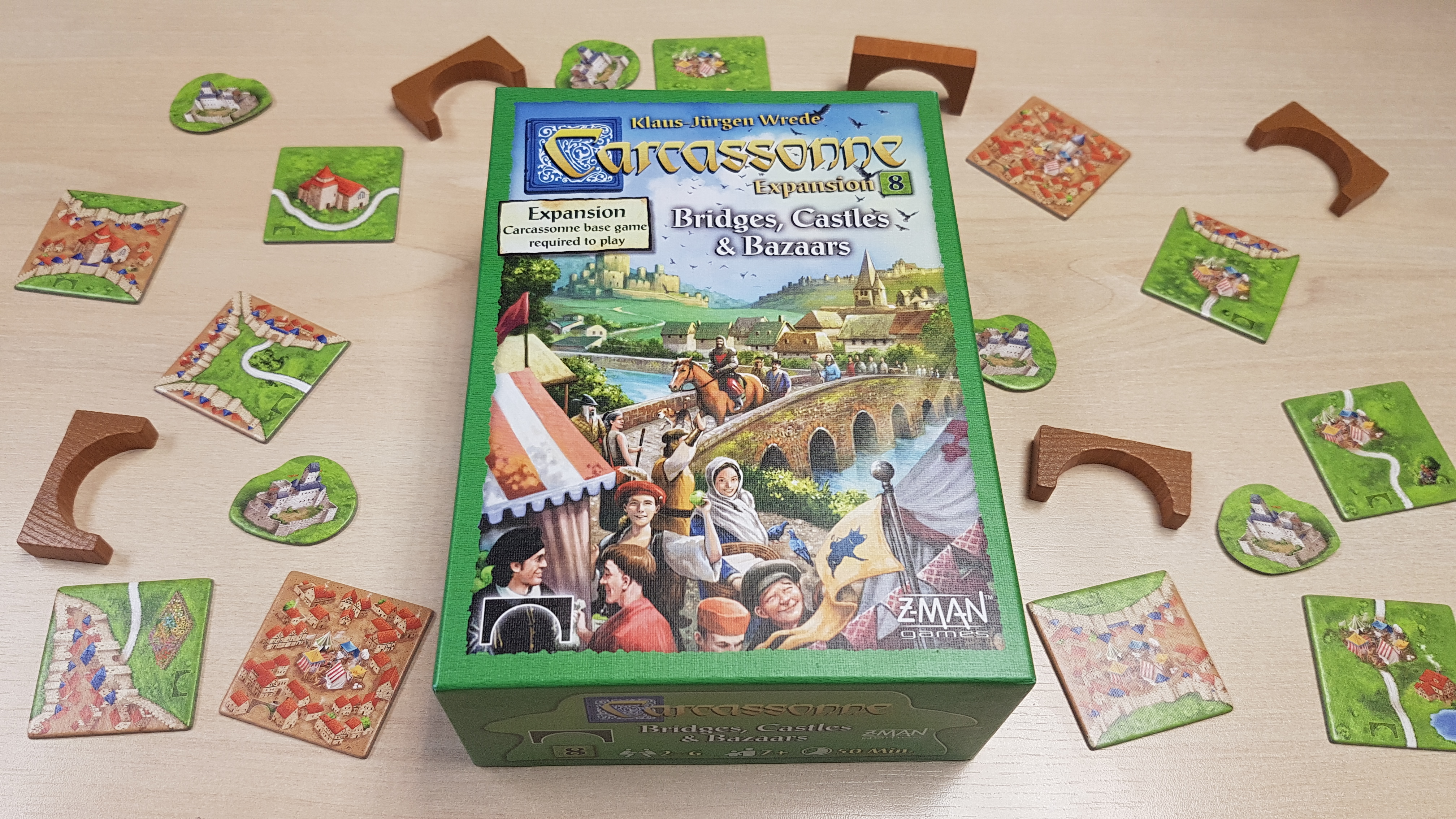 Carcassonne: Expansion 8 – Bridges, Castles and Bazaars Review