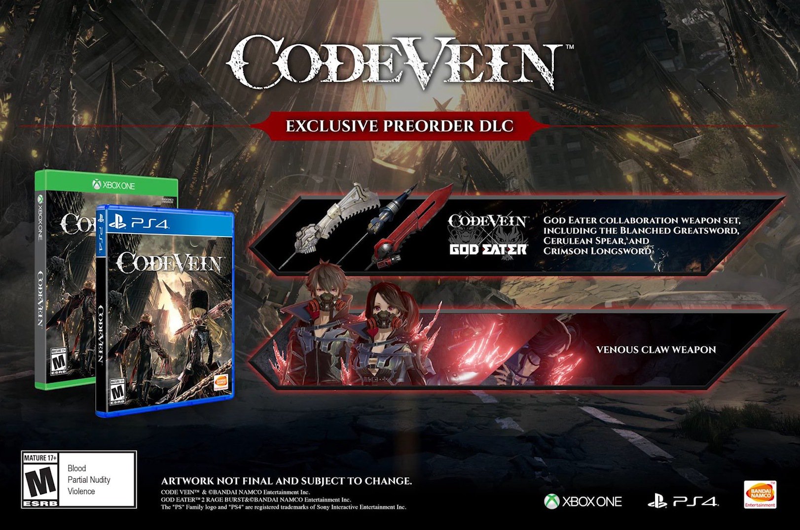 Code Vein release date announced; launches this September