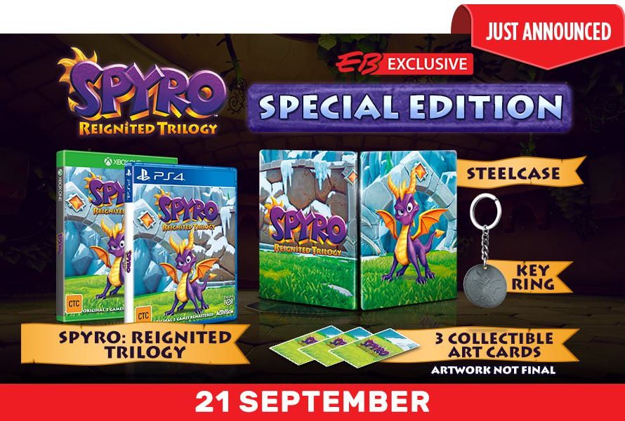 Spyro: Reignited Trilogy Special Edition Announced By EB Games