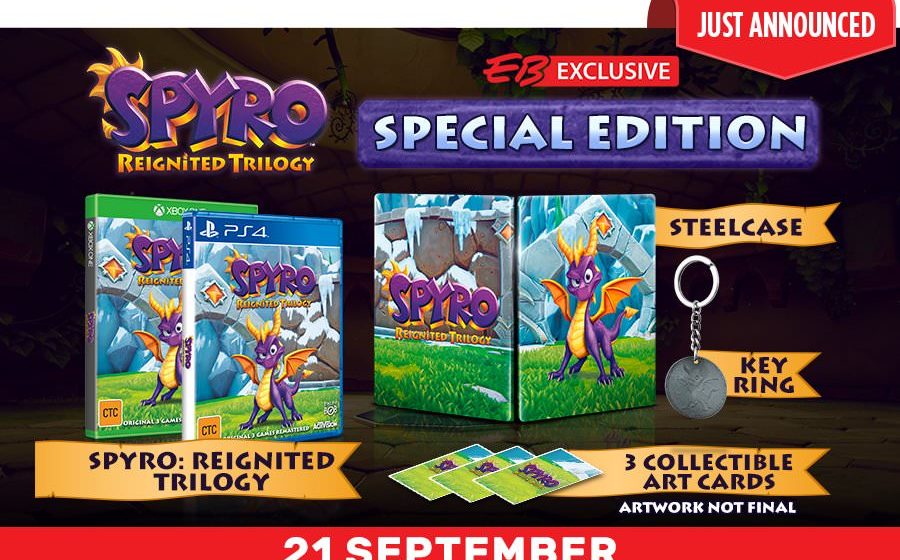Spyro: Reignited Trilogy Special Edition Announced By EB Games