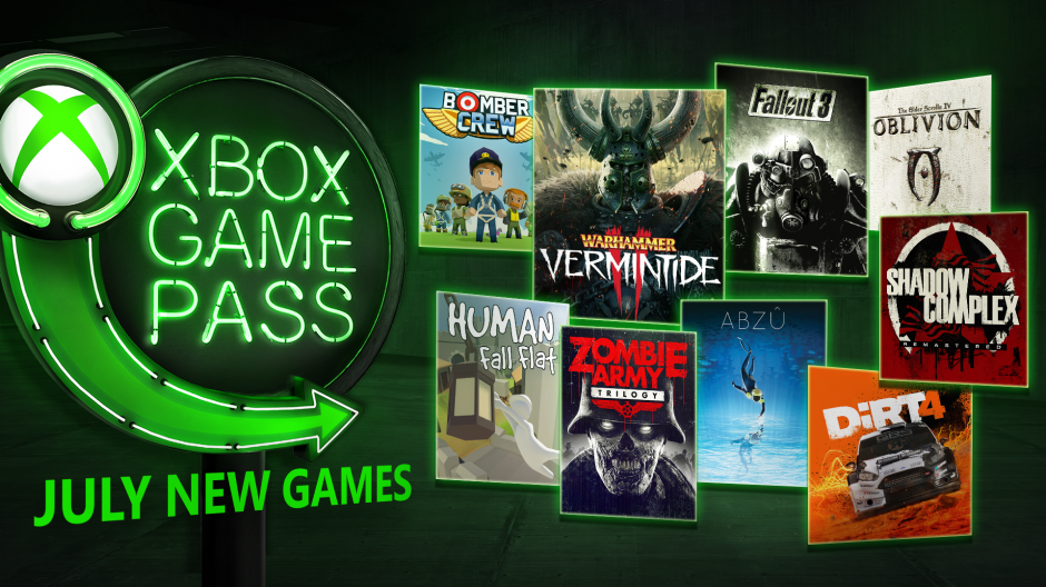 Microsoft Reveals Xbox Game Pass Titles Available In July 2018