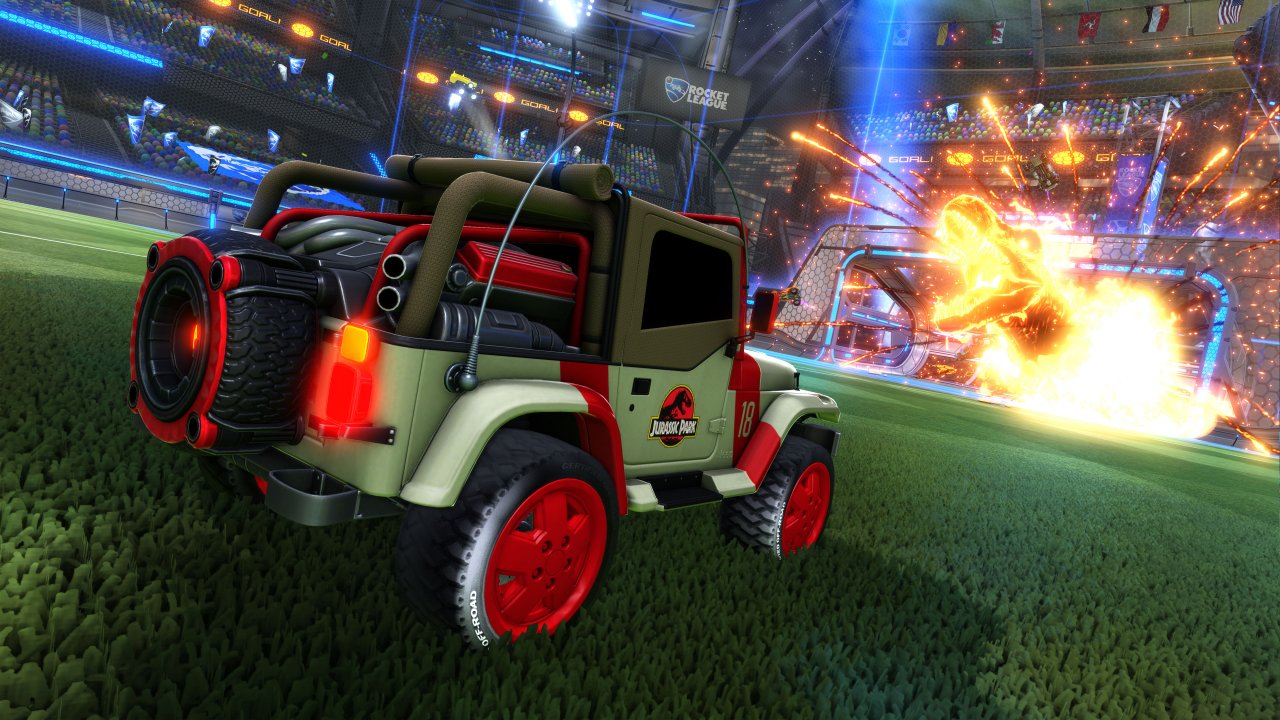 Jurassic World DLC Is Now Chomping Into Rocket League