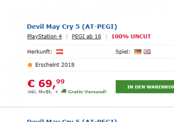 Devil May Cry 5 Has Now Been Listed By An Austrian Retailer