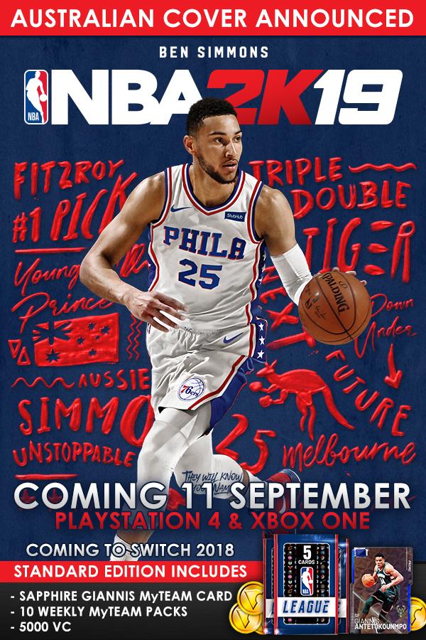 Ben Simmons Named As NBA 2K19 Cover Star For Australia And New Zealand