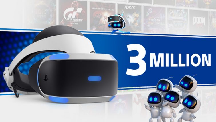 Sony Has Now Sold Over 3 Million PlayStation VR Units Worldwide