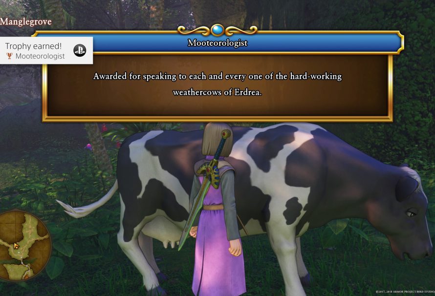 Dragon Quest XI Guide – Mooteorologist Trophy (List of Cow Locations)