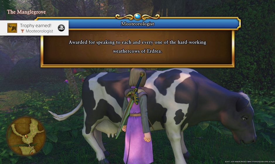 Dragon Quest XI Guide – Mooteorologist Trophy (List of Cow Locations)