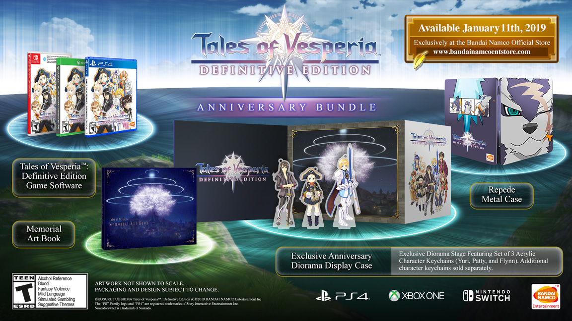 Tales of Vesperia: Definitive Edition limited editions announced for North America and Europe