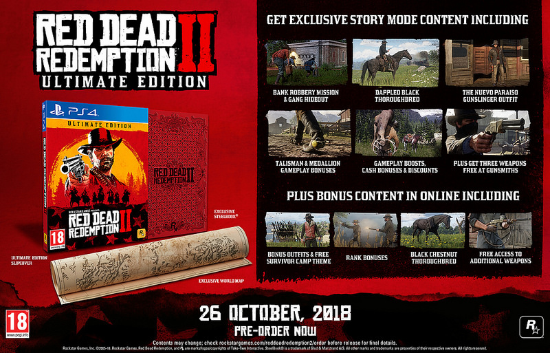 red dead 2 pre order