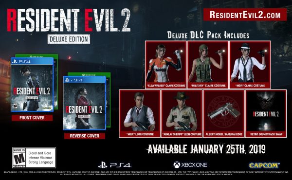 Resident Evil 2 Deluxe Edition detailed