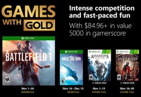 Xbox Live Games with Gold Free Games for November 2018 announced