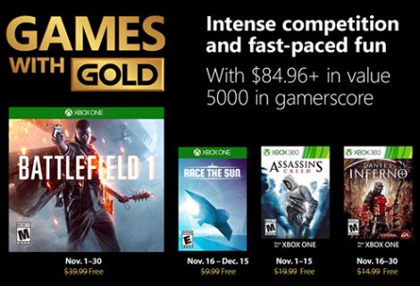 Xbox Live Games with Gold Free Games for November 2018 announced