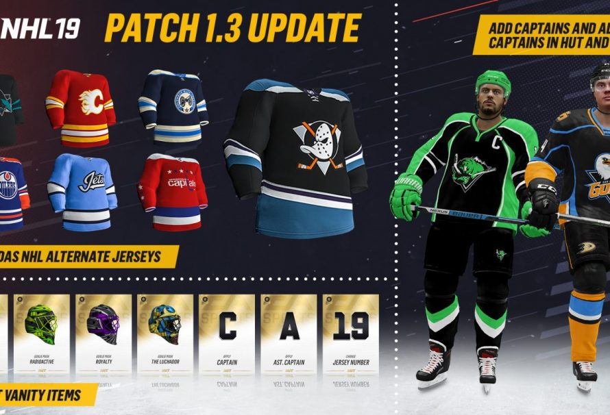 nhl 20 uniforms