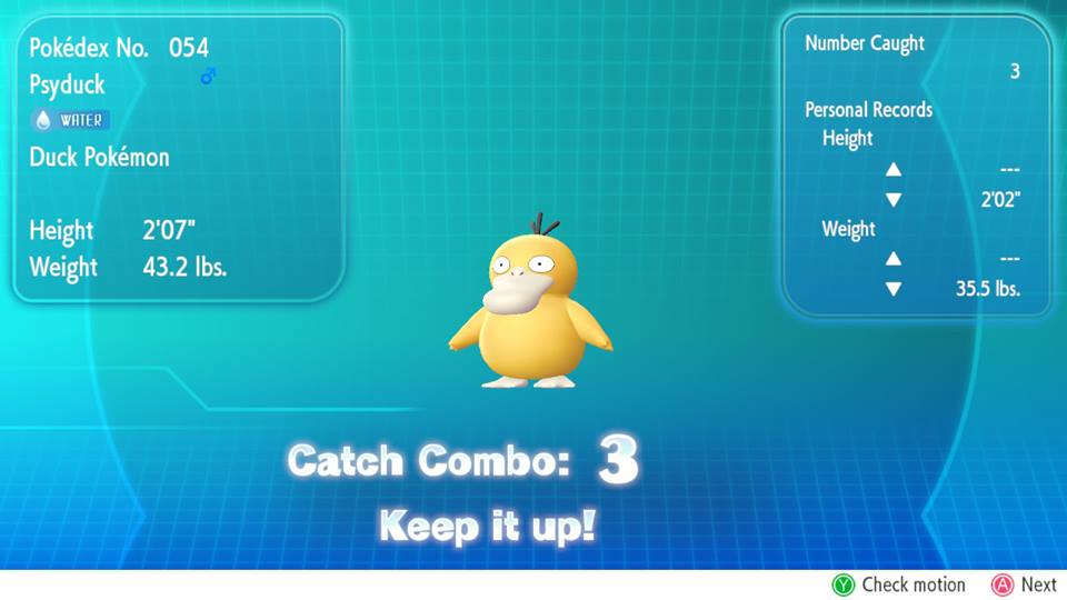Pokemon Lets Go Catch Combo Rewards