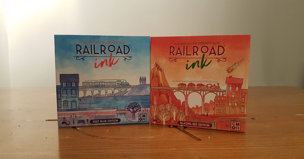 Railroad Ink Deep Blue Edition and Blazing Red Edition Review