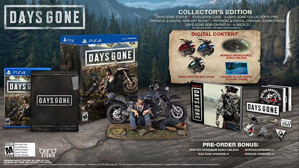 Days Gone Pre-Order Bonuses and Special Editions detailed