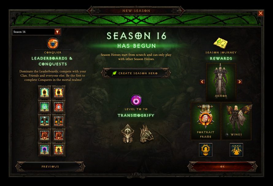 Diablo 3 Patch 2.6.4 Update Now Live Season 16 Begins  Just Push Start