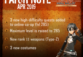 Sword Art Online: Fatal Bullet version 1.7.0 update now live