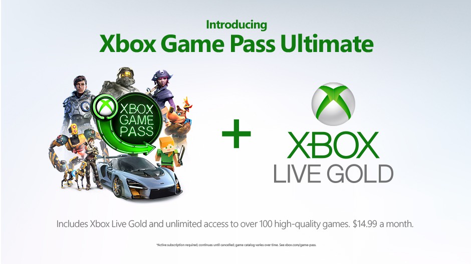 Xbox Game Pass Ultimate announced; Launches later this year for $14.99 a month