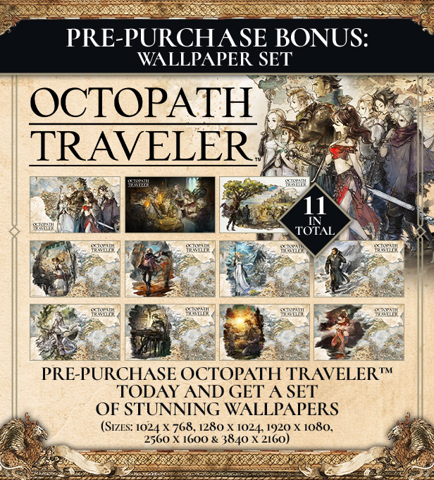 Octopath Traveler for PC now available for pre-purchase via Steam